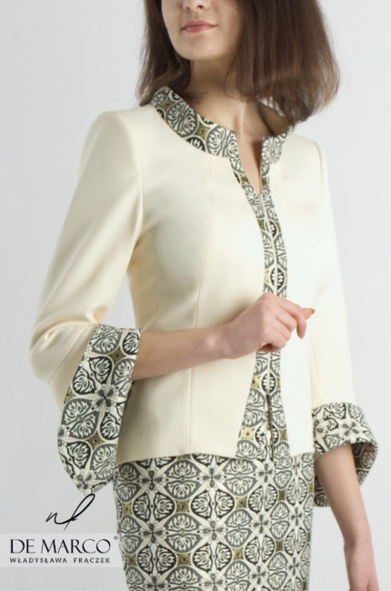 Fabulous suit beige - brown for baptisms Kaliksta, Sewing to order via the Internet