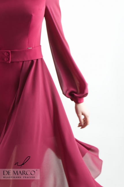 Oryginalna sukienka Eufrazja zaprojektowana z myślą o kobietach o wyszukanym guście, Sklep online