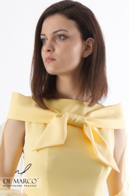 Ołówkowa sukienka na lato Mirona, Elegancka sukienka od projektantki