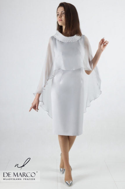 Fantazyjna sukienka od projektantki mody z Małopolski Gracjana, De Marco - Polski producent ekskluzywnej odzieży