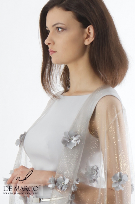 Śliczna sukienka dedykowana mamie weselnej Lena, Nowoczesne modele sukienek 2020
