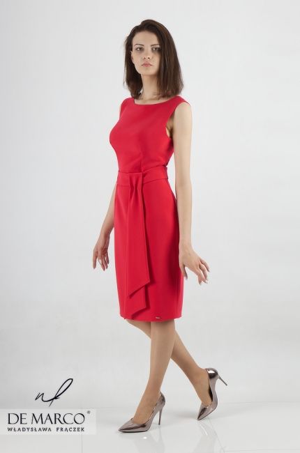 Red pencil dress for important events Basileja, Elegant dresses for a wedding