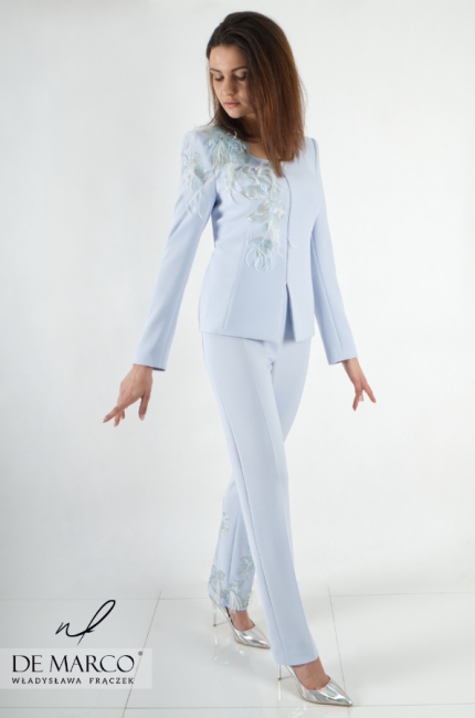 Eleganckie garnitury damskie szyte na miarę w Salonie Mody De Marco