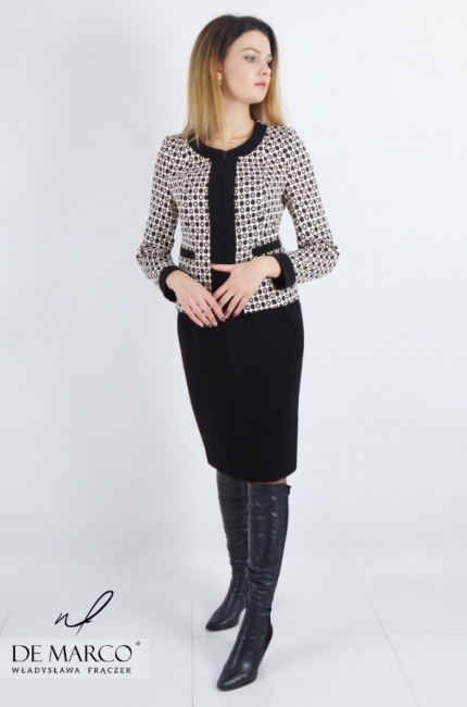 Modern styling for the office. Mila women's suit with skirt