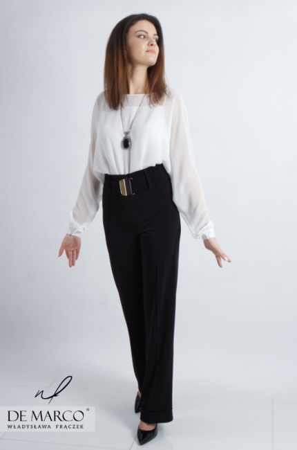 Casual women's blouse with long sleeves. The most fashionable women's blouses in a casual style