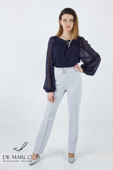 Elegant high-waisted trousers Fabiana