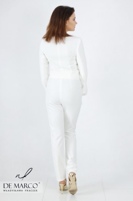 Z czym nosić białe spodnie? Styizacje z białymi spodniami od polskiej marki De Marco