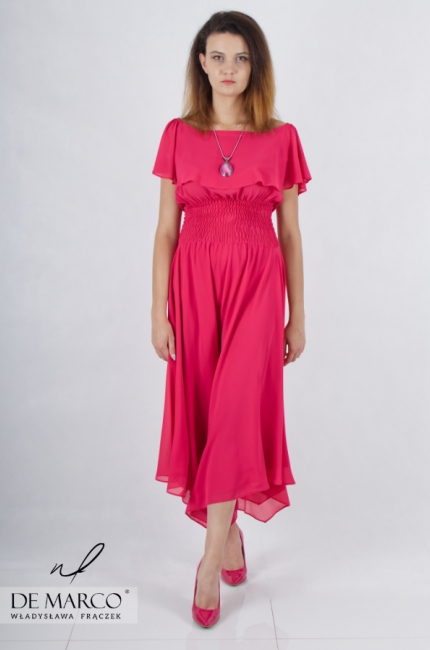 Luxurious summer jumpsuit perfect for wedding garden party corporate event. De Marco online store