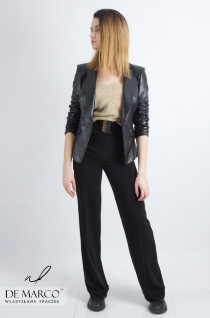 Black women's high pants. How to dress for office work?