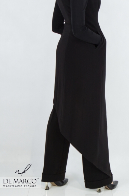 Luxurious long asymmetrical vest. Polish producer De Marco