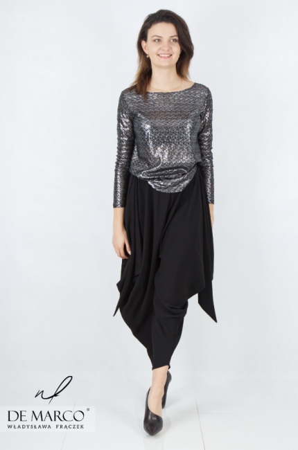 Romantic brave dress pants that mask the thighs. Casual black pants perfect for a party, going shopping, concert or going to a gallery. De Marco online store