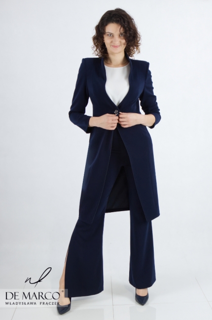 The most fashionable navy blue outfits for the office. Fashionable business styles 2022 2023