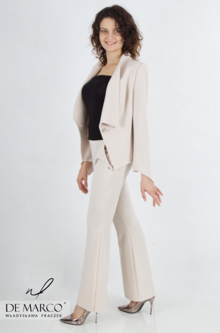 Fashionable women's sets with pants. Beautiful and elegant women's suit sets made to measure by the designer