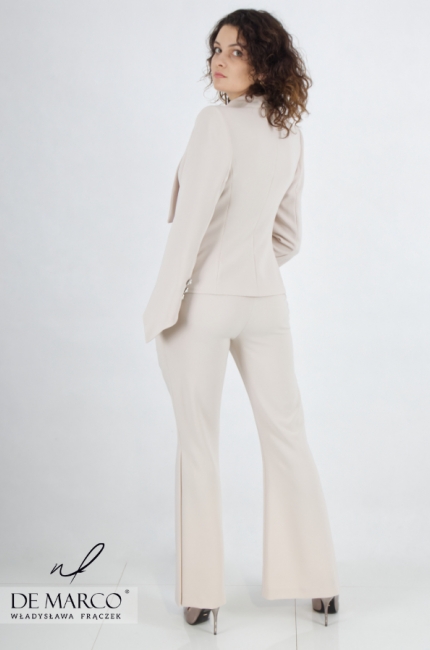 Stylish and fashionable asymmetrical women's suits
