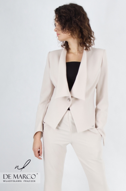 The most fashionable beige business and formal stylizations. Made to measure De Marco