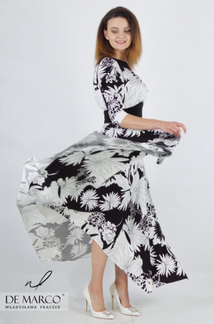 The most fashionable black and white creations dresses for a party concert wedding a romantic walk. De Marco online store