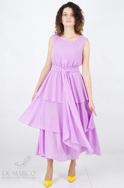 Casual long chiffon dress perfect for the spring summer 2023 season