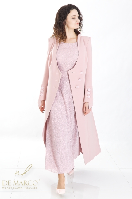 What coat for an elegant dress? Fashionable outerwear for ladies. Tailor made by De Marco