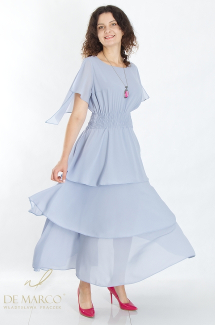 Fashionable romantic comfortable chiffon dresses for the summer. De Marco online store