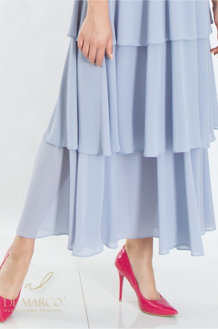 Loose, comfortable chiffon dresses for the summer from the Polish designer Władysława Frączek De Marco