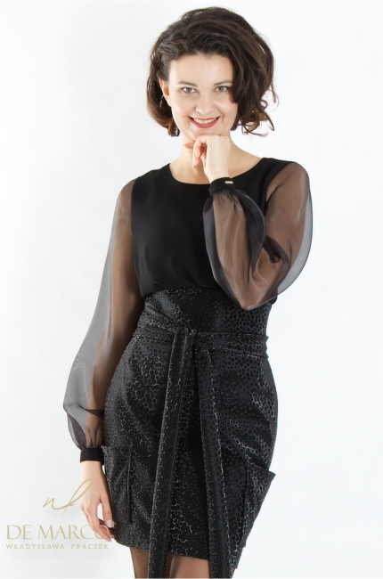 Black eco-leather corset belt. The most fashionable black formal belts from the Polish manufacturer De Marco
