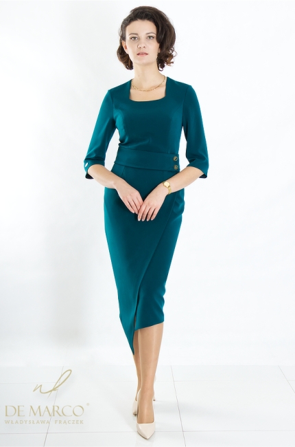 The most beautiful elegant asymmetric dresses in the style of the First Lady of the Republic of Poland, Agata Kornhauser Duda. Polish producer De Marco