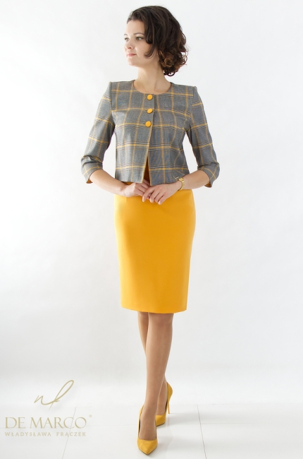 A beautiful, stylish formal set with a retro-style dress. De Marco online store
