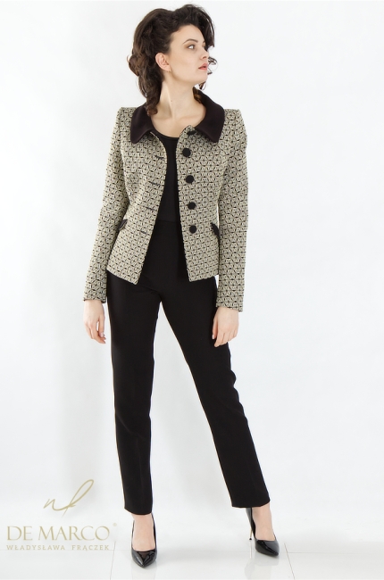 Modern sets, formal sets with trousers. The most beautiful women's suit sets. Polish producer De Marco