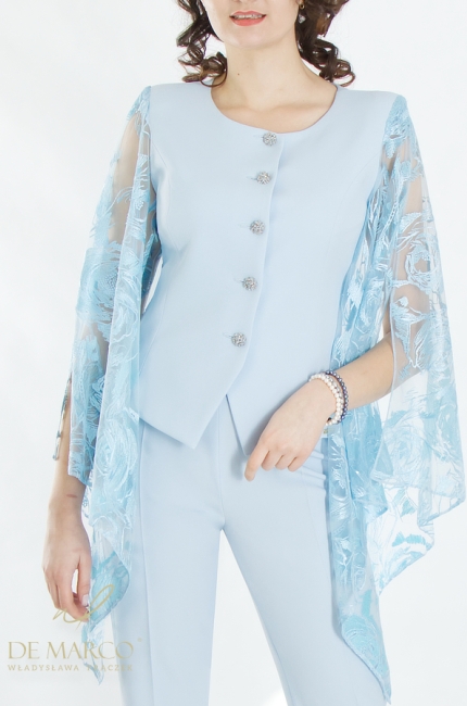 The most fashionable women's occasional suits for a banquet, party, prom, wedding. De Marco tailoring