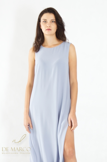 Lightweight, chiffon, long Polish dresses, perfect for travel, vacations, or meetings with friends. De Marco Online Store