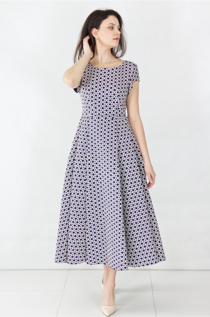 Polskie sukienki weselne dla Mamy. Szyte na miarę sukienki rozkloszowane idealne na wesele. SKlep internetowy De Marco